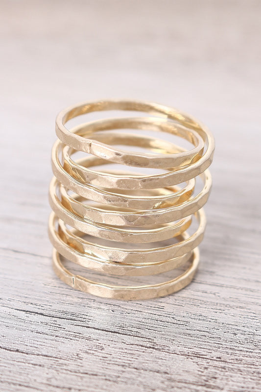 HammeredCrossover Rings