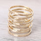 HammeredCrossover Rings