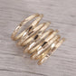 HammeredCrossover Rings