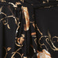 Rose Vine V-Bardot Peplum Top with Leggings Set