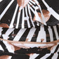 Printed Flutter Bardot Top with Mermaid Maxi Skirt Set