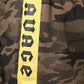 Savage Ribbon Trim Camouflage Two Piece Set