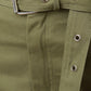 High Waisted Eyelet Belted Cargo Shorts